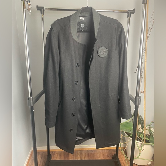 Cahill +XVII Varsity Black Long Coat. medium. Stylish. Only One Left!! - Picture 1 of 4
